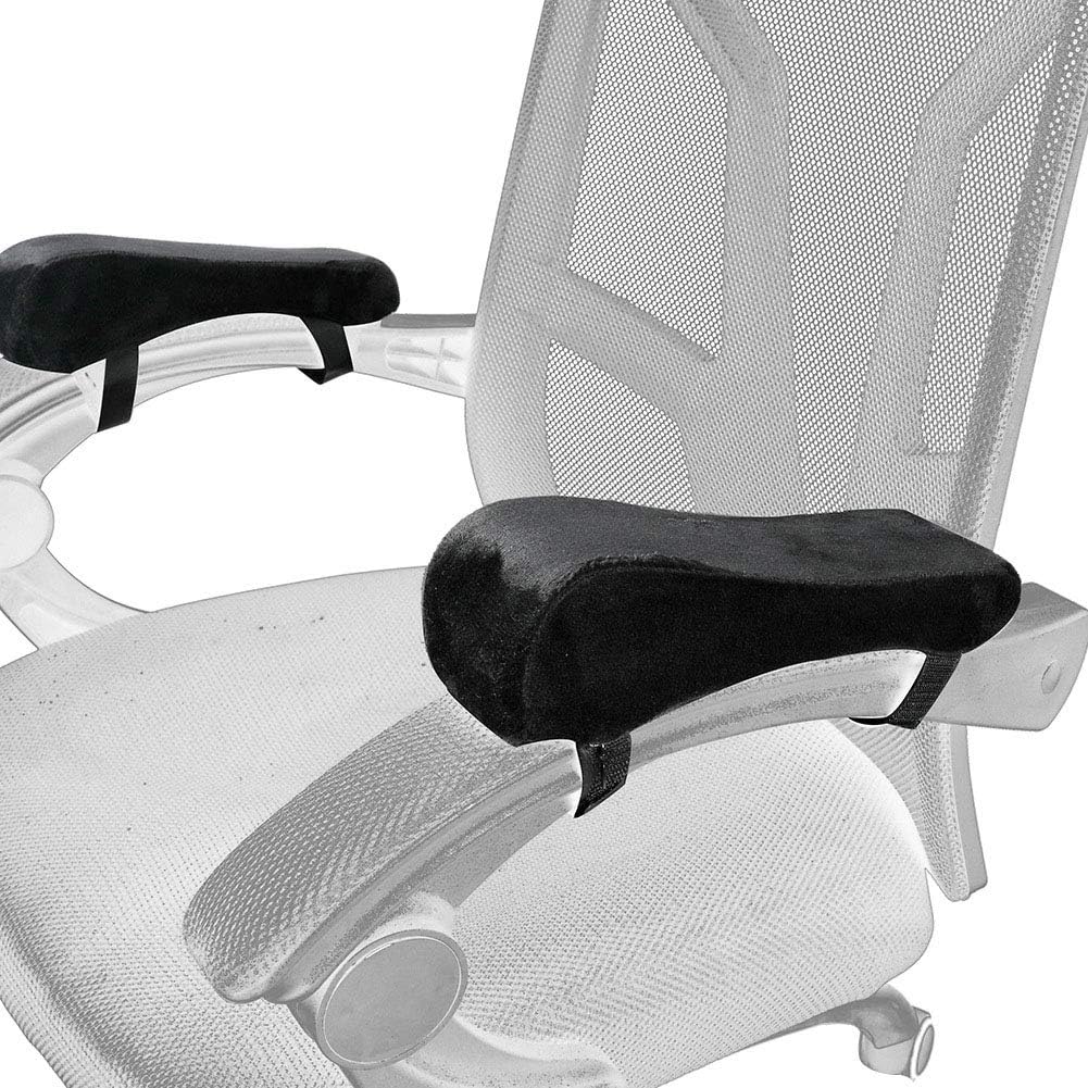 Memory Foam Office Chair Armrest Pads,1Pair Ergonomic Elbow Support Cushion