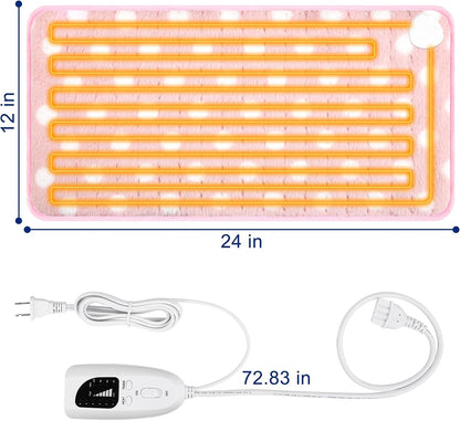Electric Heating pad for Back Neck Shoulder Knee Arms Legs- Electric Heat Pads with 6 Heat Settings & Auto Shut Off Heat Heating Pad for Birthday Mother Father Girl Men Women
