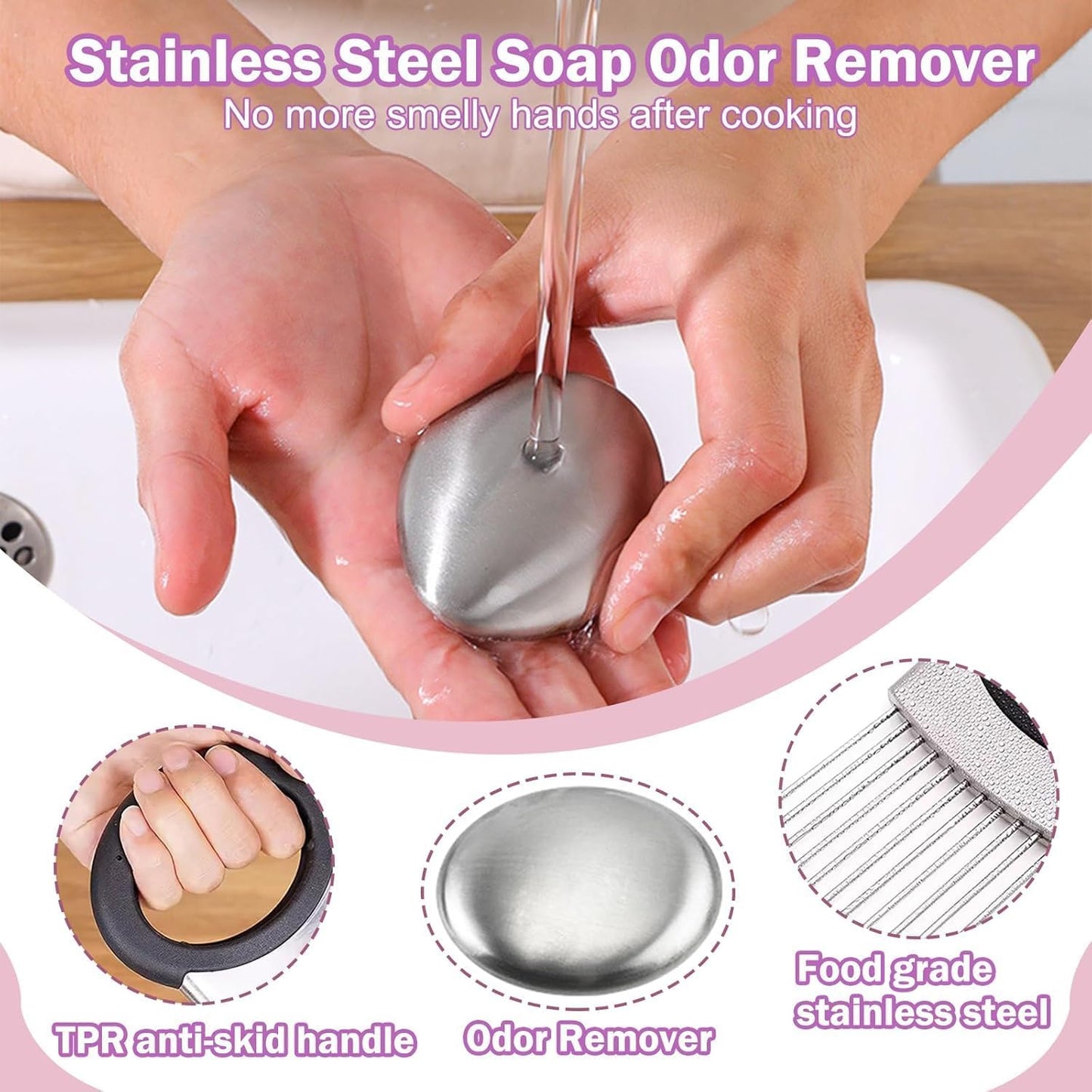 Onion Holder & Lemon Slicer Cutter Tool – Stainless Steel Vegetable & Fruit Slicing Assistant for Easy, Safe Cutting (Silver)