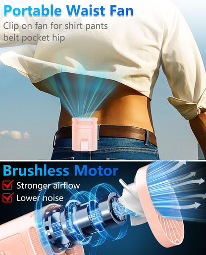 Neck Fan with Cooling Plate-24H Quiet Powerful Fans that Blow Cold Air-5 Speed&Power LED Display-USB 5500mAh Bladeless Wearable Personal AC Cooler for Women,Men,Kids,Travel,Outside,Indoor White