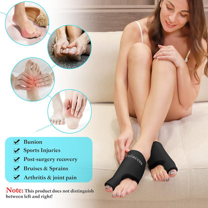 Foot and Toe Ice Pack with Reusable Foot Ice Gel Wrap for Bunion Care 1Pair