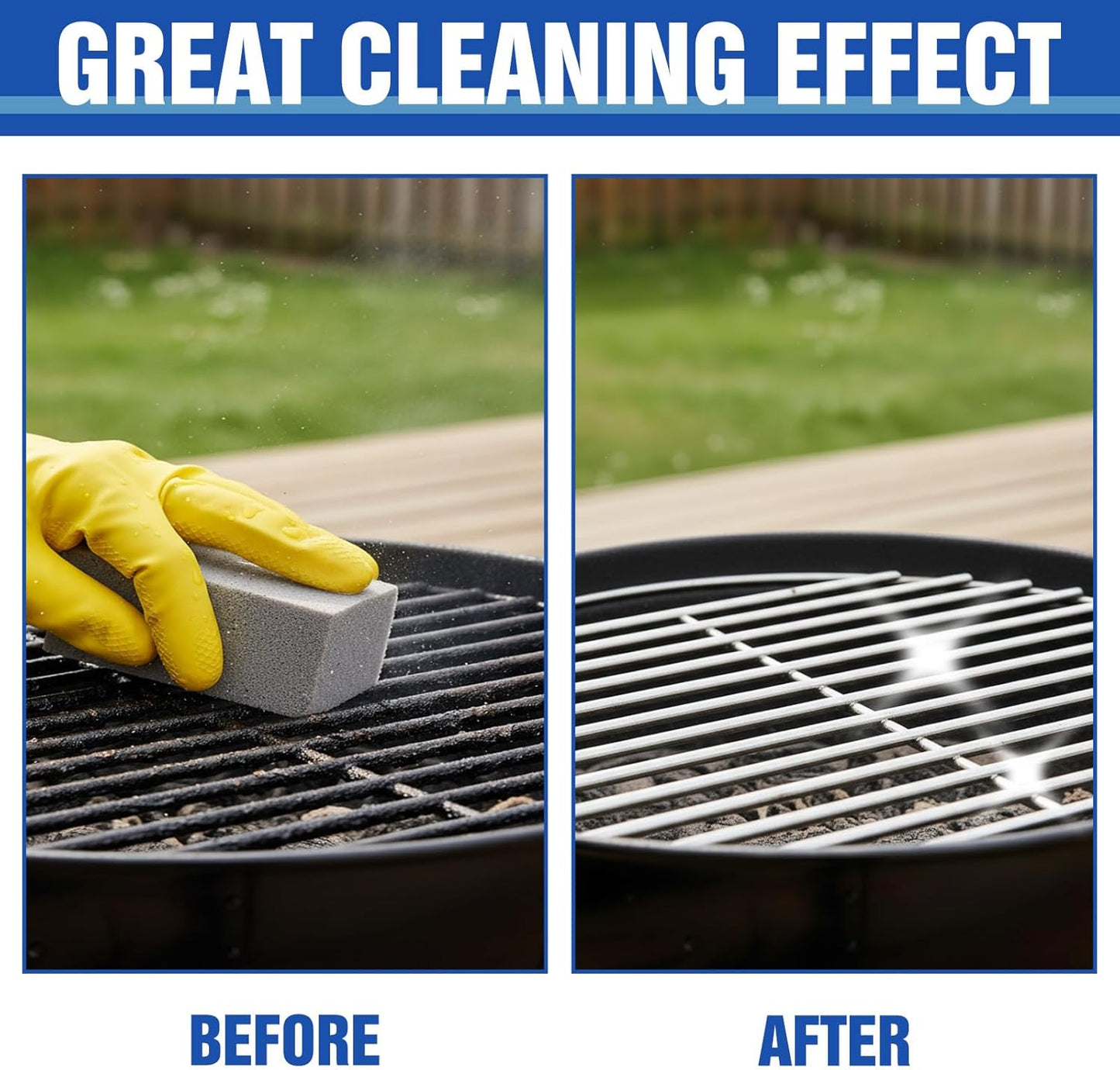 8 Pack Grill Brick Griddle Stone Pumice Cleaning Block | Commercial grade cleaner for oven, stove, BBQ grill, cookers, frying pans, racks and flat tops