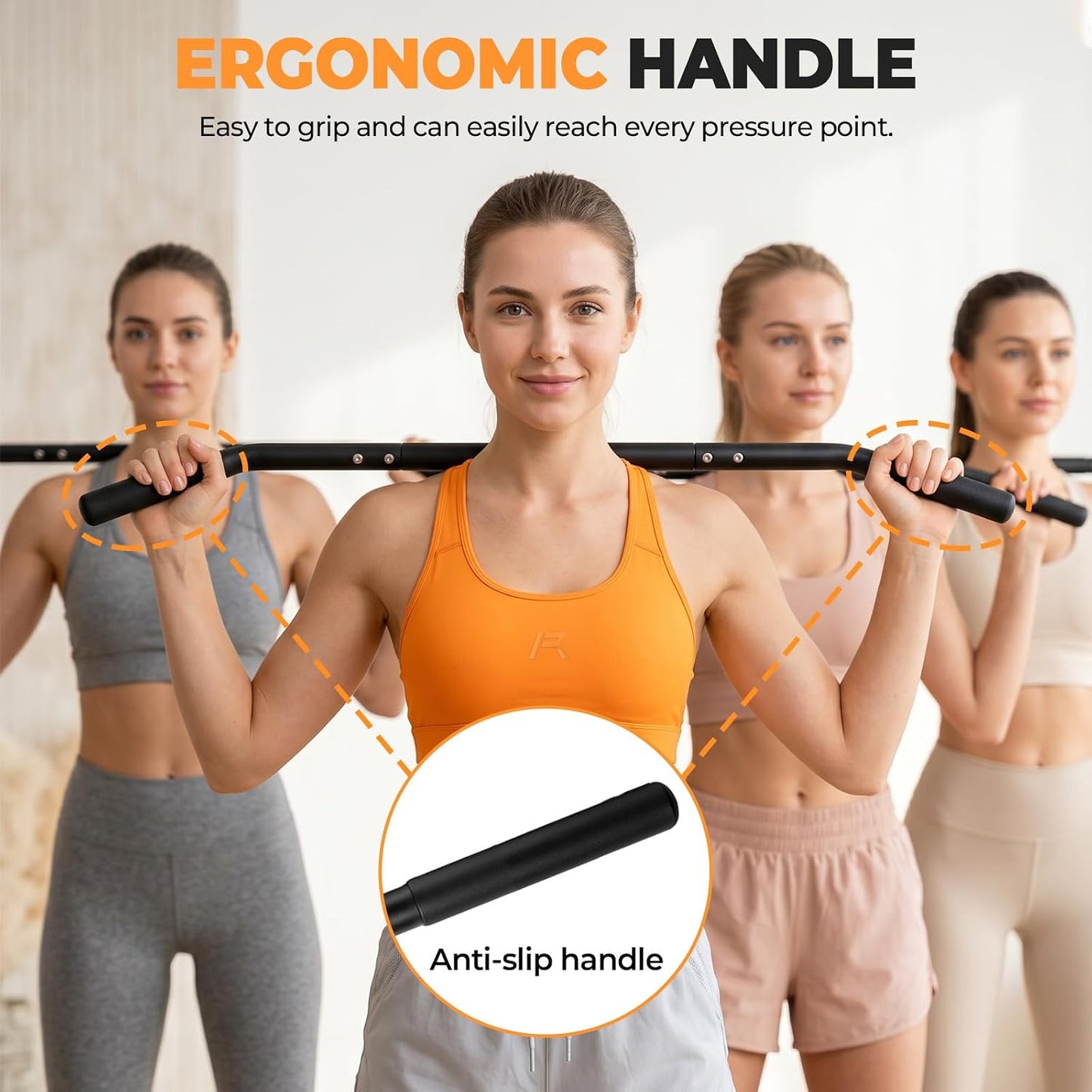 Trigger Point Massage Tool, Handheld Back and Neck Massager Cane for Pain Relief Deep Tissue Metal Self Massage Tools