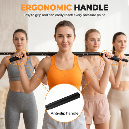 Trigger Point Massage Tool, Handheld Back and Neck Massager Cane for Pain Relief Deep Tissue Metal Self Massage Tools