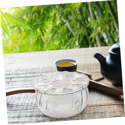 HEALLILY Teapot Warmer Glass Candle Heater Base for Tea Food Elegant Design for Teapots Easy to Clean Maintain for Home Office Use