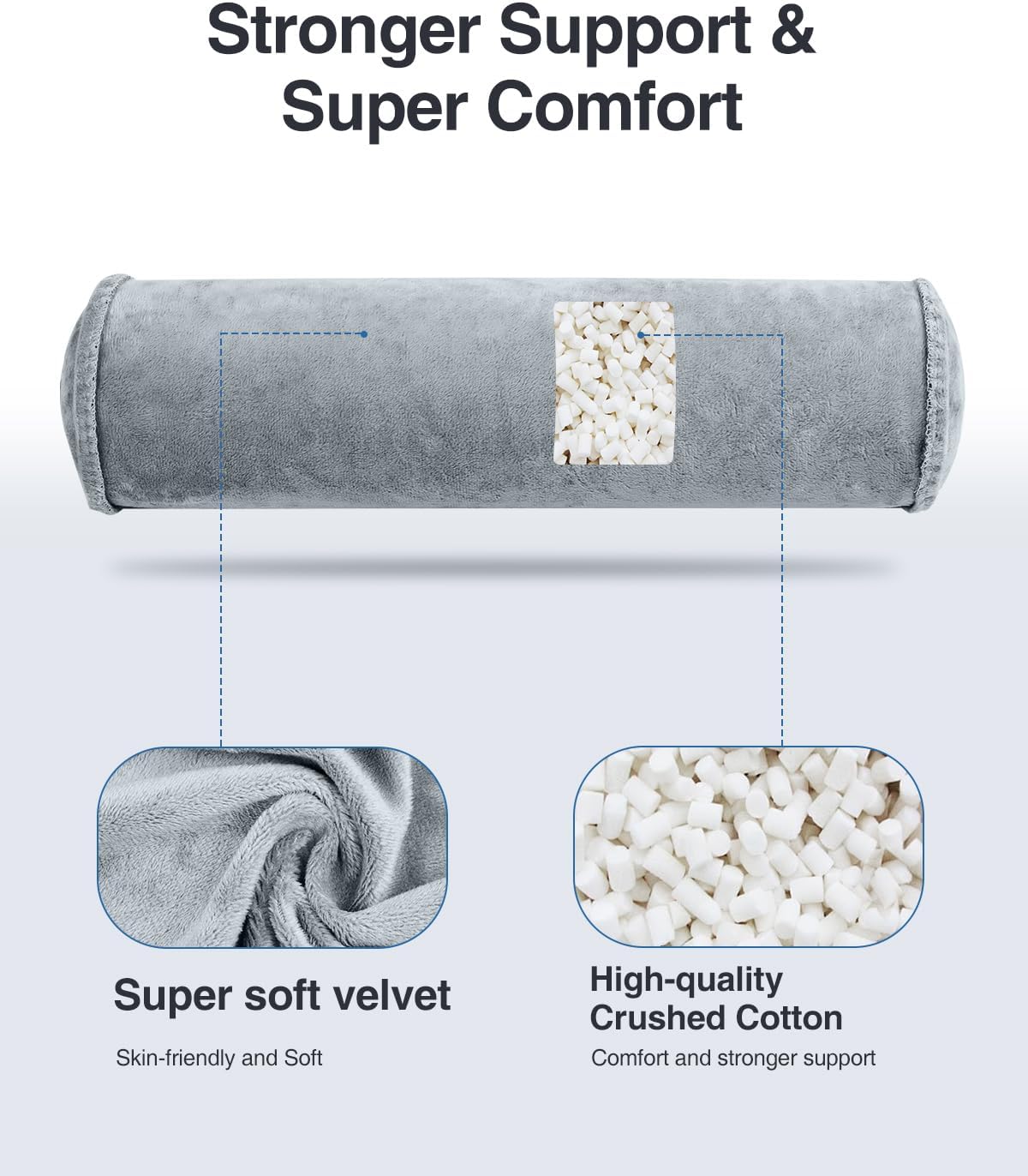 Luxtude Inflatable Neck Roll Pillow for Sleeping, Travel Neck Pillow