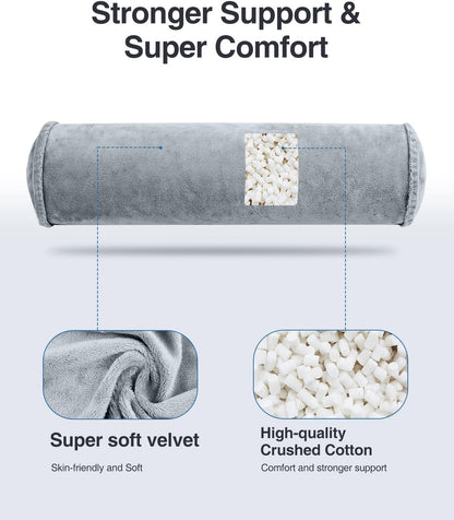 Luxtude Inflatable Neck Roll Pillow for Sleeping, Travel Neck Pillow