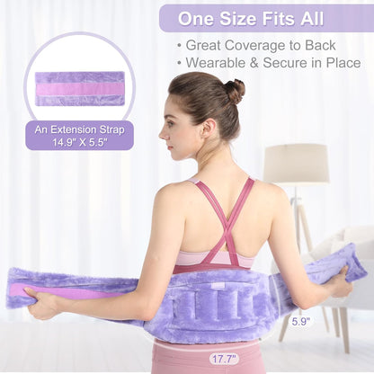 SuzziPad Microwave Heating Pad for Back & Lumbar Discomfort, Purple