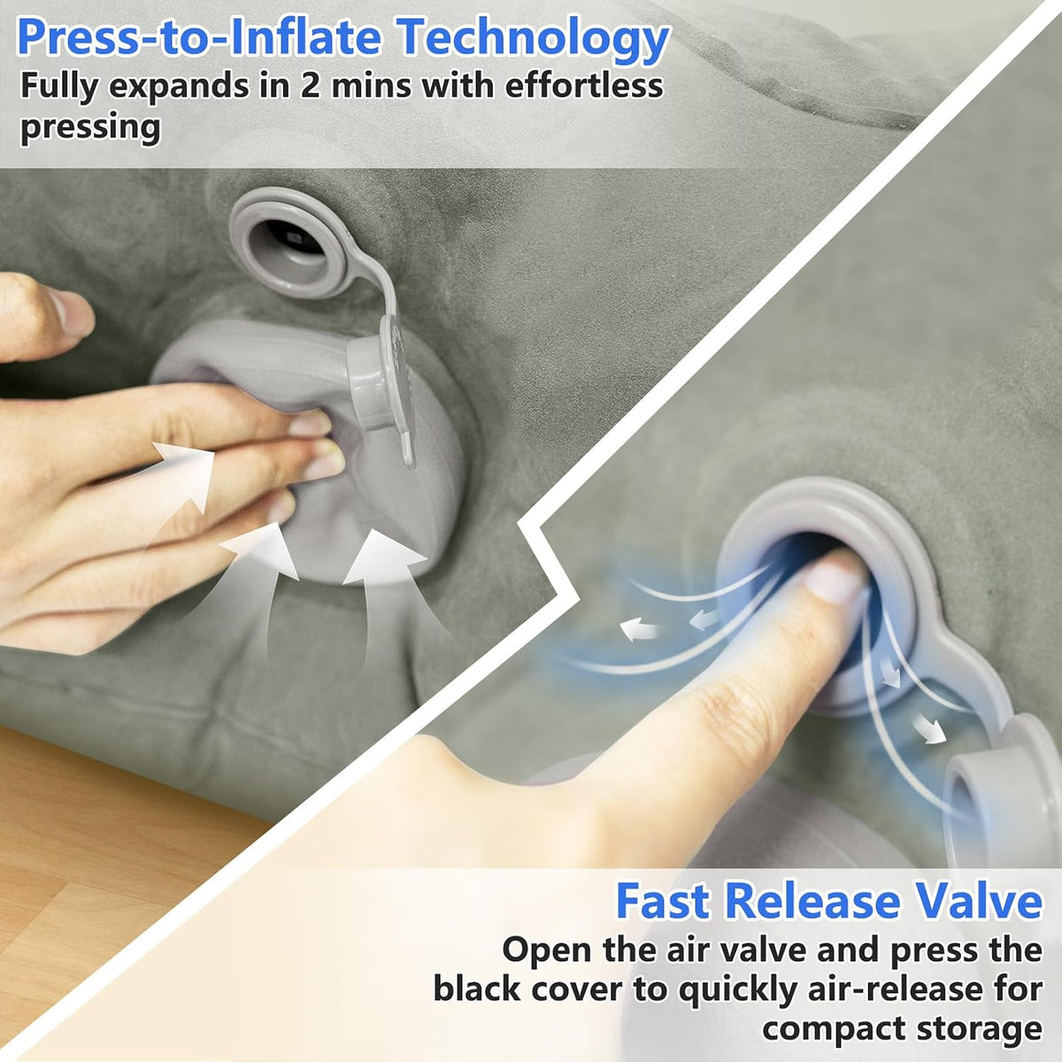 Inflatable Leg Elevation Pillow for After Surgery Swelling Circulation