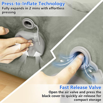 Inflatable Leg Elevation Pillow for After Surgery Swelling Circulation