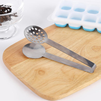 Tea Bag Squeezer Tongs,Stainless Steel Tea Bag Holders Tea Filters Round Strainer Gripper for for Gripping Tea Bag,Ice Cube,Sugar,Lemon Slices