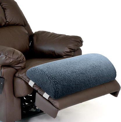 Wesiti Recliner Foot Pillow Cushion High Resilience Sherpa Memory Foam Bolster Sleeping Rest Multipurpose Half Roll Leg Pillow Suitable for Bed Chair Sofa Headrest Back Lumbar Leg Support(Dark Gray)
