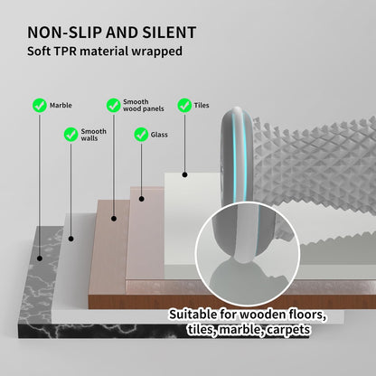 Foot Roller Massager for Plantar Fasciitis Relief, Portable Silent Deep Tissue Massager Tool for Arch and Heel Pain-Grey