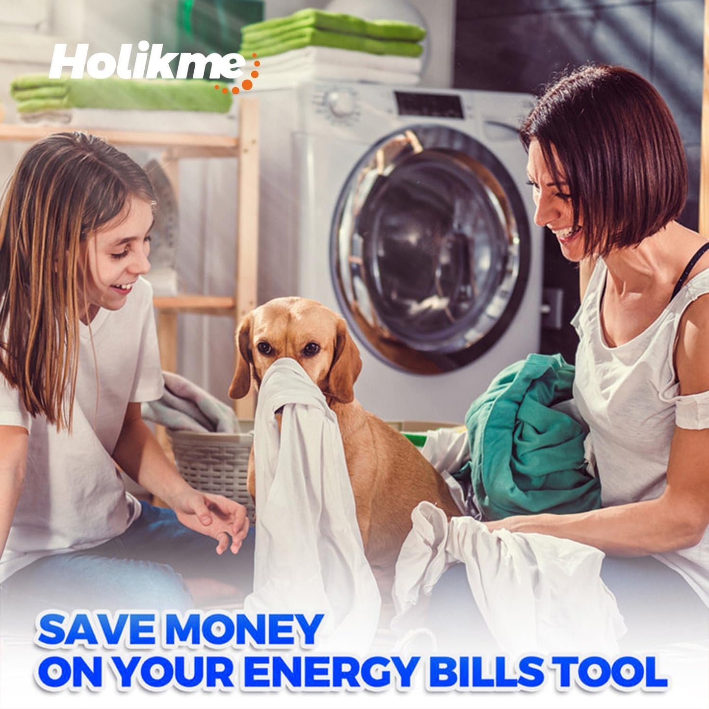 Holikme 35FT Dryer Vent Cleaner Kit 58Pcs - Lint Remover Brush Vacuum Tools | Dryer Vent Brush Kit, Omnidirectional Lint Vacuum Attachment & Lint Trap Brush Clean Hard-to-Reach Areas, Remove Hidden Lint