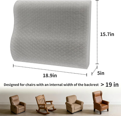 Lumbar Support Pillow for Recliner - Backrest for relieving lower back pain