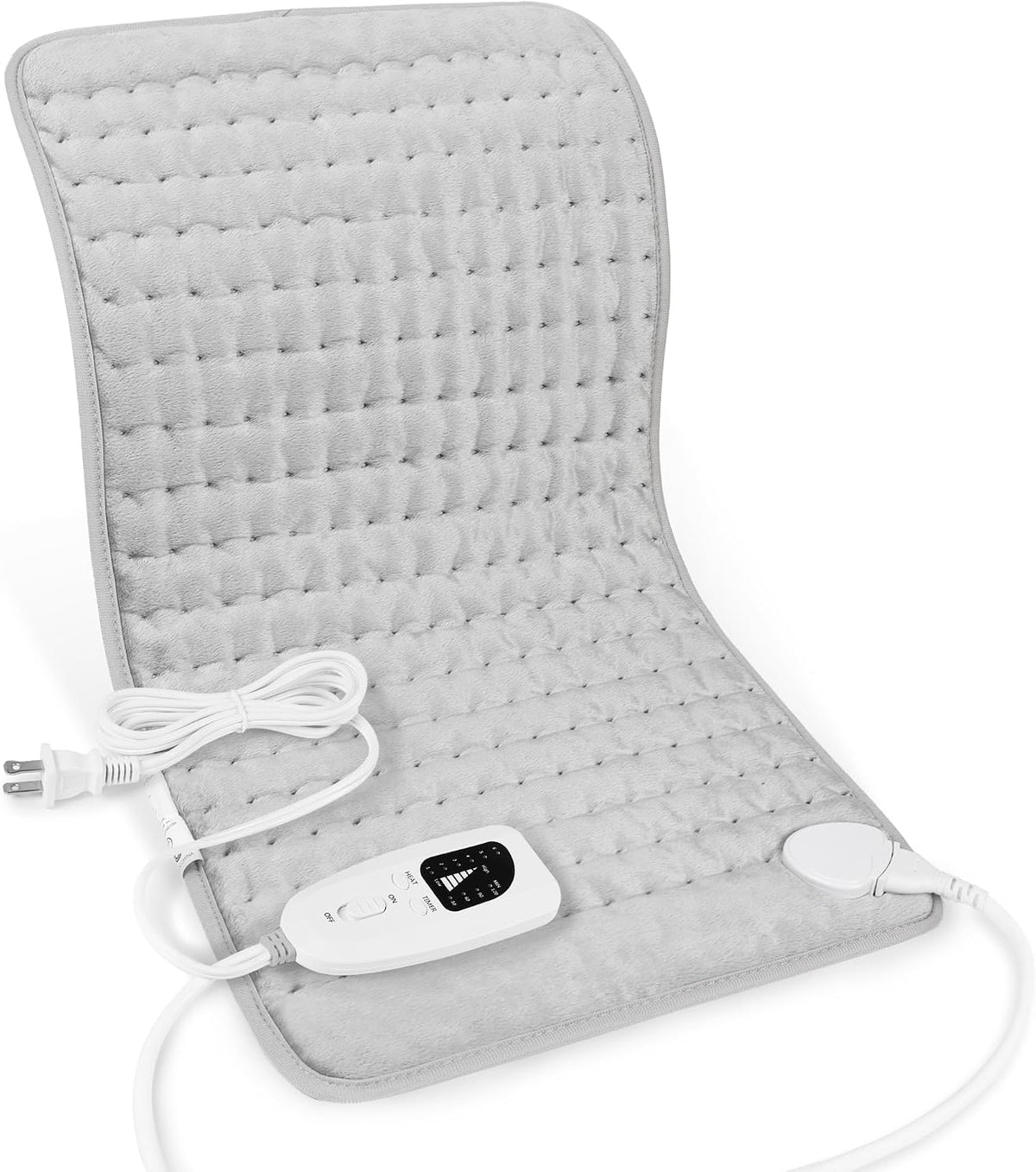 Heating Pad,Heated Blanket,Heating Pad for Back Neck,Grey,24x12 Inch