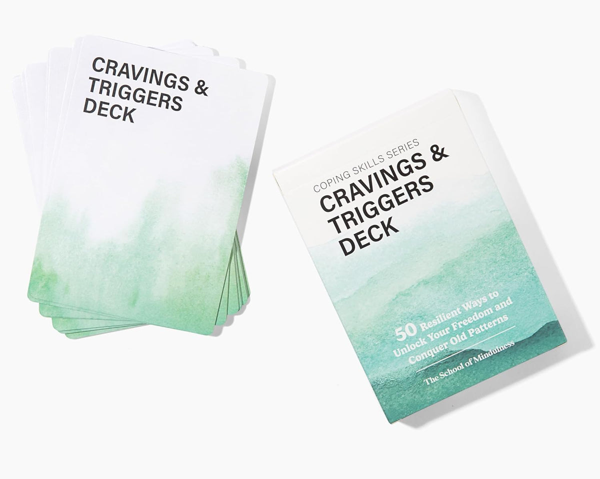 The School of Mindfulness- Mindfulness Coping Skills Series Deck, for Depression and Anxiety, Anger Management, and Cravings and Triggers (Anger Management)