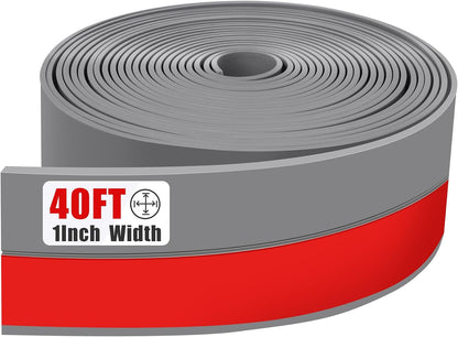 Draft Seal Tape for Doors and Windows 2 in x 20 Ft Silicone Weather Stripping Extra Thick 2mm Door Seal Strip with Strong Adhesive Draft Insulation Stopper Side Seal - Clear