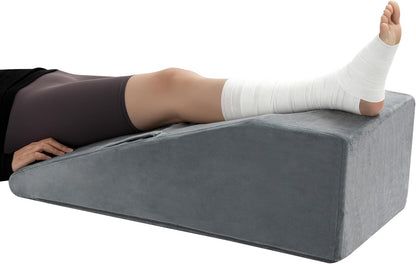 Ganondorf Leg Elevation Pillow, Premium Foam Leg Support Adjustable Wedge Pillow Relieves Joint Pain After Surgery Ergonomic Curve for Leg Support Promote Blood Circulation Single Leg
