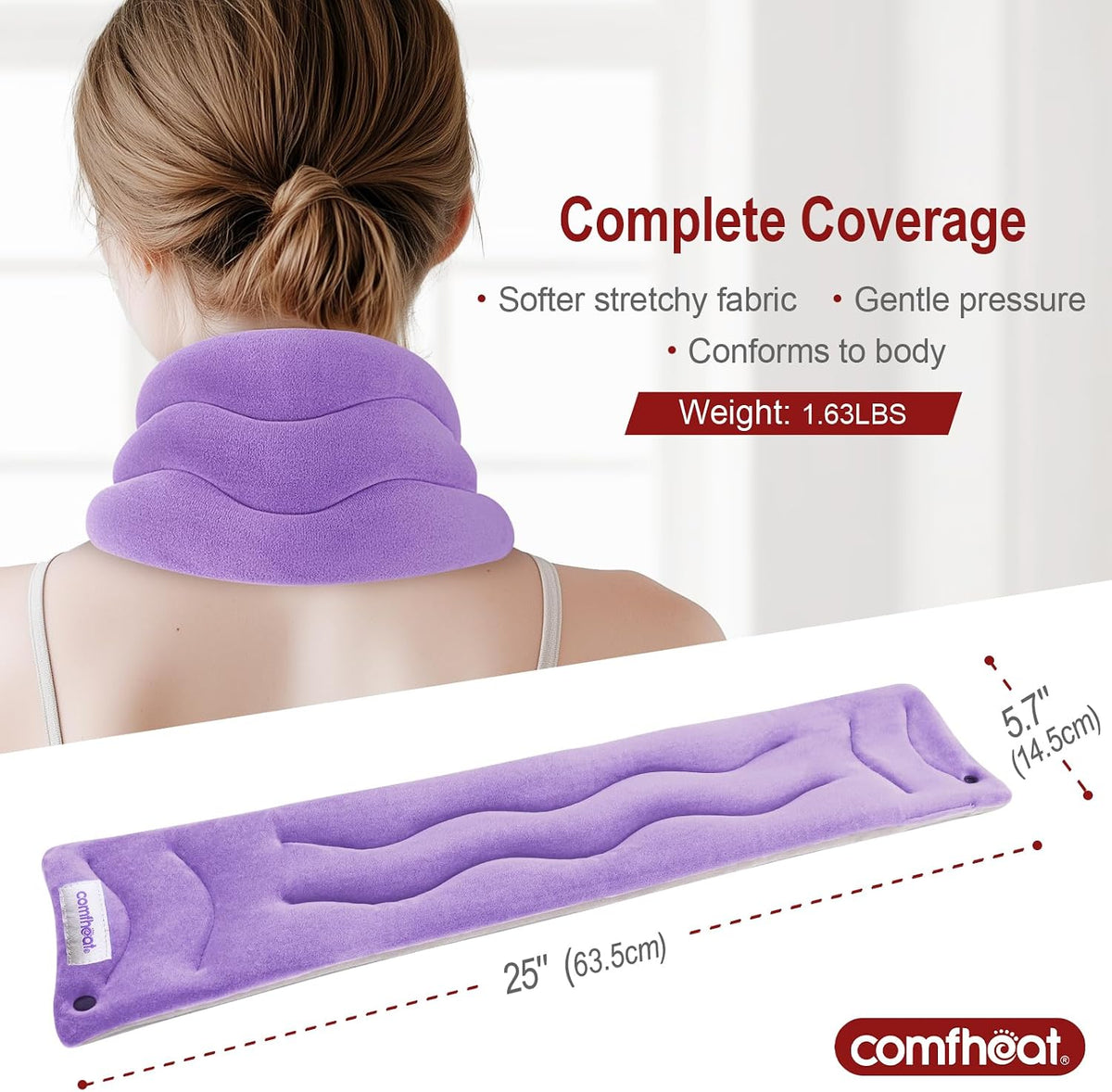 Neck Heating Pad Microwavable for Pain Relief, Moist Hot Compress