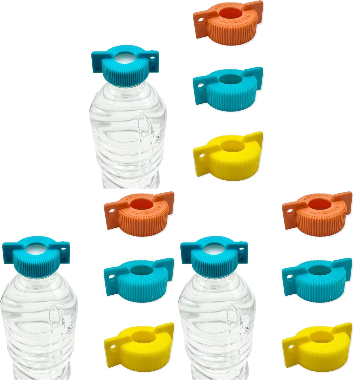3-Pack WATER BOTTLE Opener ERGO OPENER | Arthritis Sufferers Elderly Seniors Weak Hands | Easy Twist-Off Plastic Bottle Opening Tool Travel On-Go | Carpal Tunnel | MADE in USA