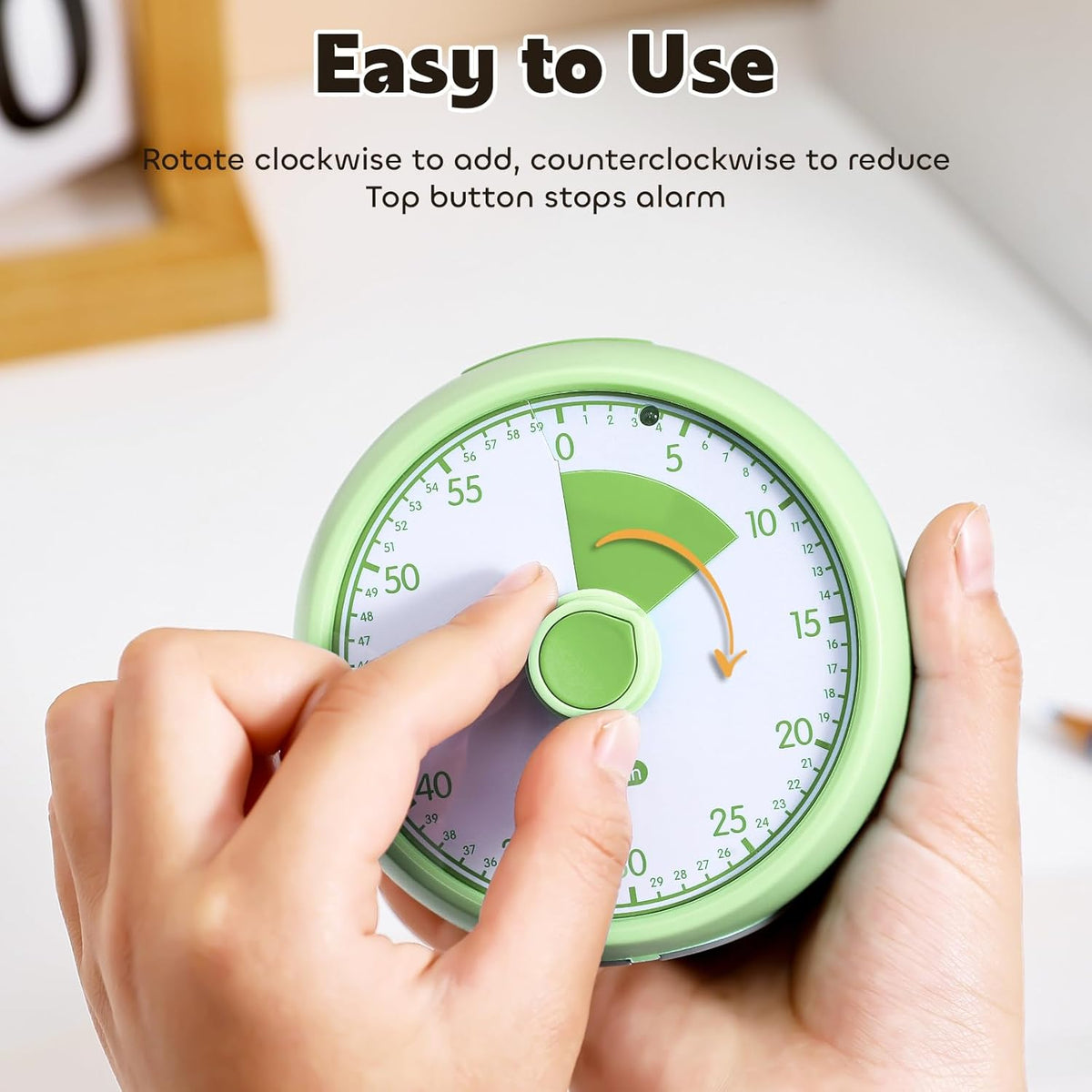 Visual Timer for Kids 60-Minute Countdown Timer with Optional Alarm, Focus Tool for ADHD & Autism, Time Management for Homework, Chores, Office, Kitchen, Teaching & Study Routines (Purple)