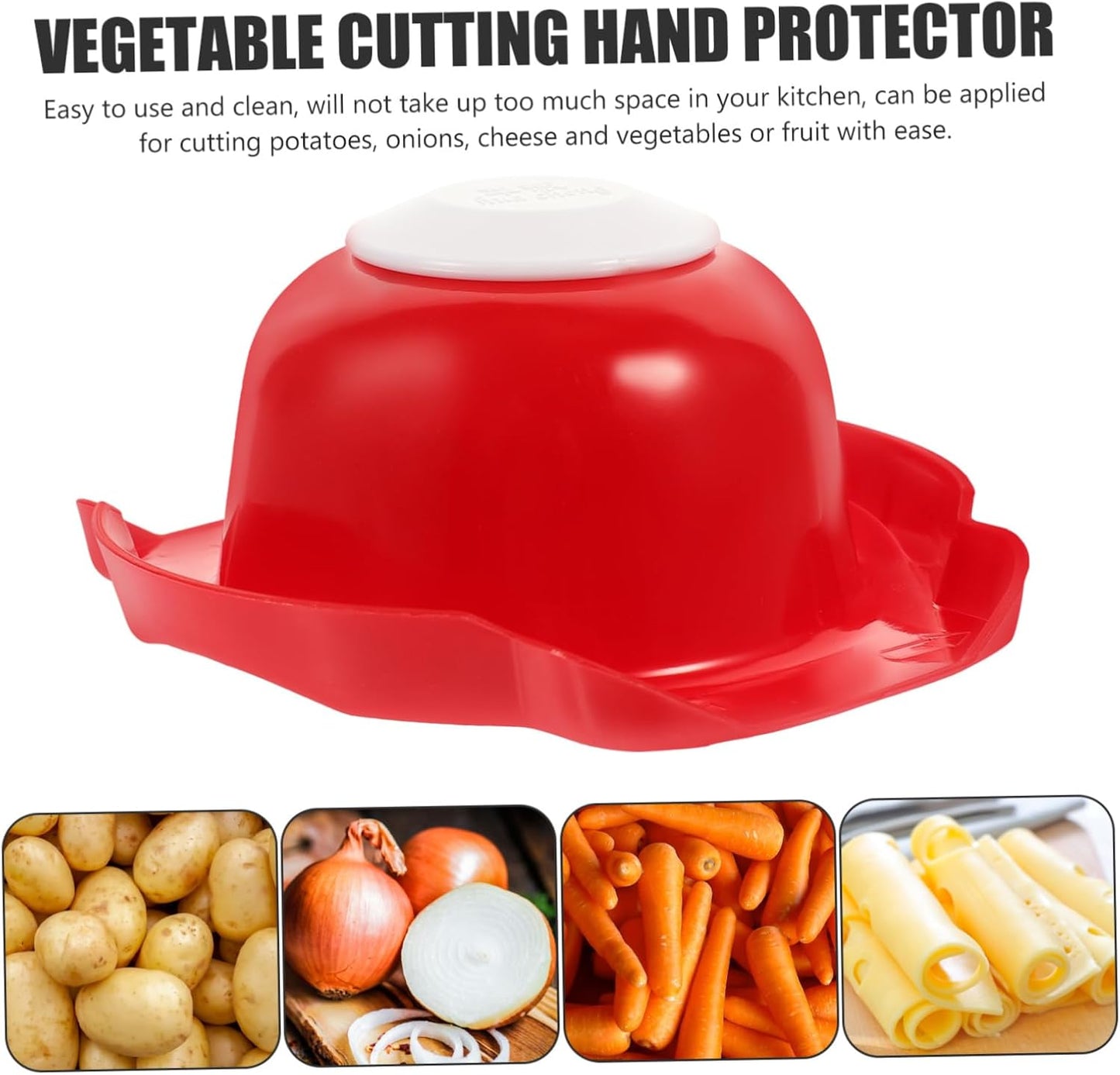 VOSAREA Vegetable Shredding Holder Finger Guard 3-Piece Kitchen Grater Set for Safe Vegetable Slicing Plastic for Shredding Potatoes and Veggies