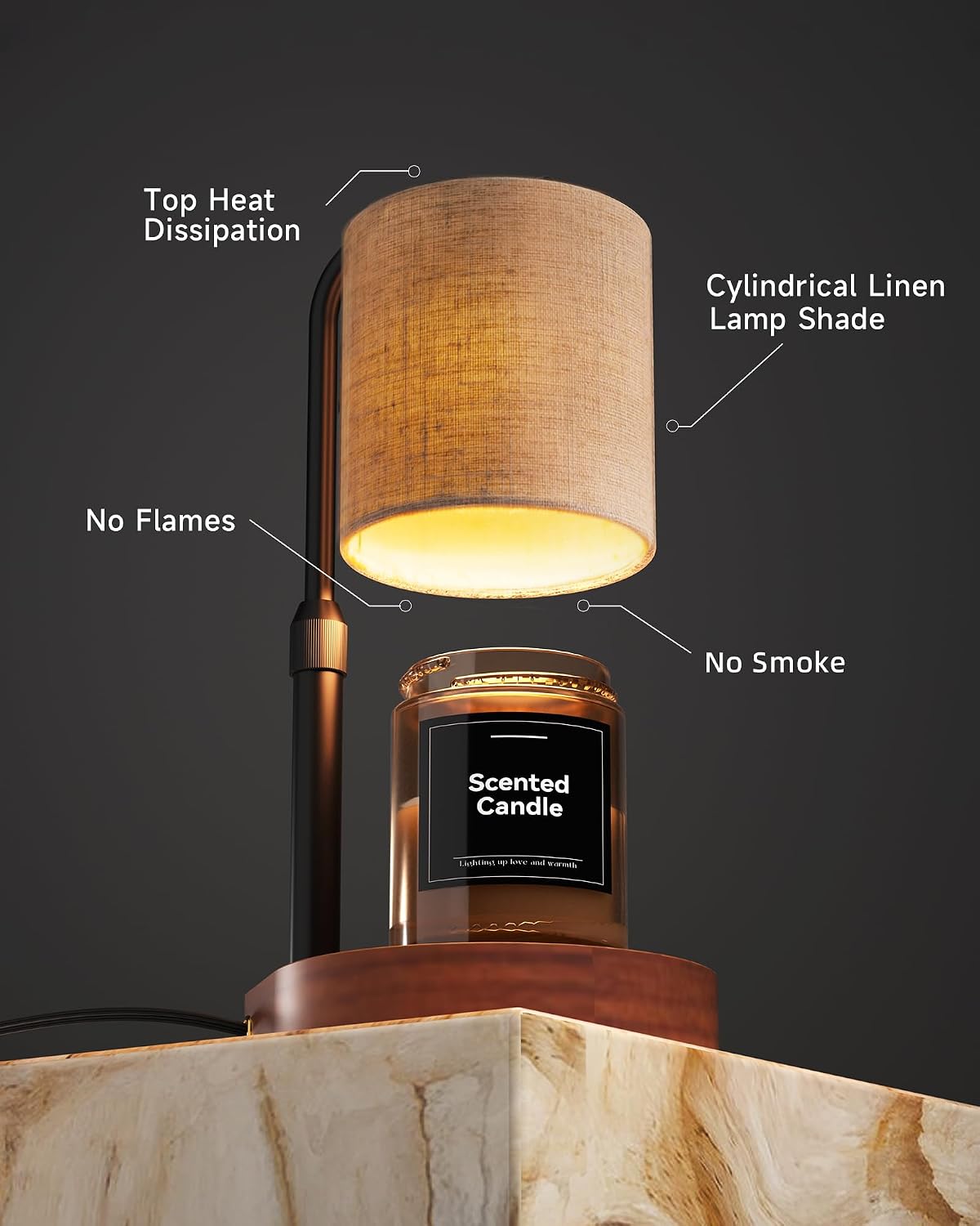 Candle Warmer Lamp with Timer, Home Decor Birthday Gifts for Women