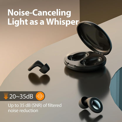 Reusable Sleep Noise-Canceling Earplugs, High-Fidelity Hearing Protection Earplugs, Ideal for Concerts, Travel, Library, Sleep, and Deep Focus Work | 20-35dB Noise Reduction(White)