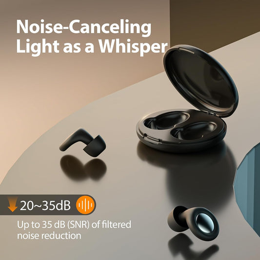 Reusable Sleep Noise-Canceling Earplugs, High-Fidelity Hearing Protection Earplugs, Ideal for Concerts, Travel, Library, Sleep, and Deep Focus Work | 20-35dB Noise Reduction(White)