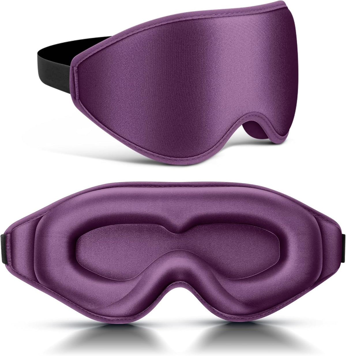 FlyCoco 99% Fully Block Out Light Eye Sleep Mask, 3D Deep Contoured Eyes Cover Zero Pressure, Long Lash Extension Eyes Mask with Adjustable Straps for Sleeping Travel Home Nap Rest Women Men (Pink)