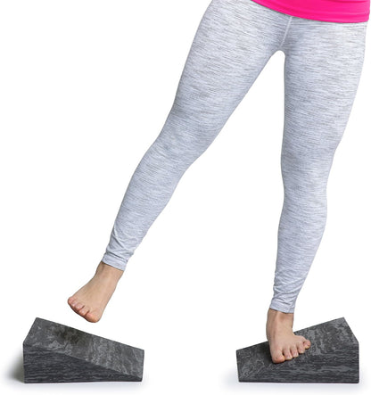 OPTP PRO-Slant – Professional Foam Incline Squat Wedge Pair and Slant Board for Squats- Workout Squat Wedges for Rehabilitation and Stretching of the Calf, Ankle and Foot