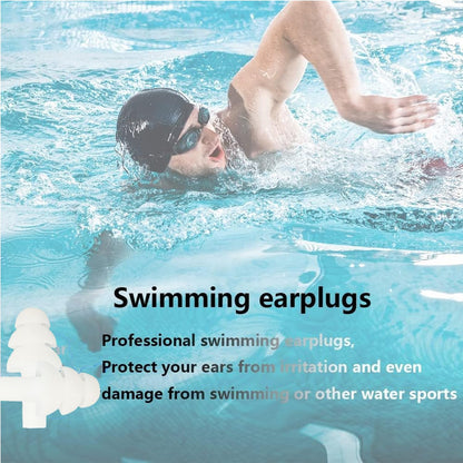 Earplugs for Sleeping Noise Cancelling, 8Pairs Reusable Ear Plugs | Super Soft Silicone, NRR 32 dB, Triple Seal Waterproof, Sleep/Swim/Concerts/Work, Washable BPA-Free, 8Colors Individual Packs