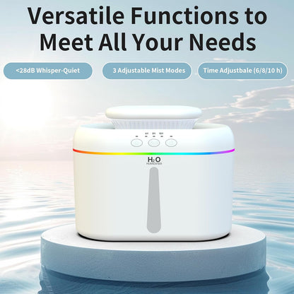 LISACOOL 2L humidifiers Ultra Quiet Supersized Cool Mist Air for Bedroom