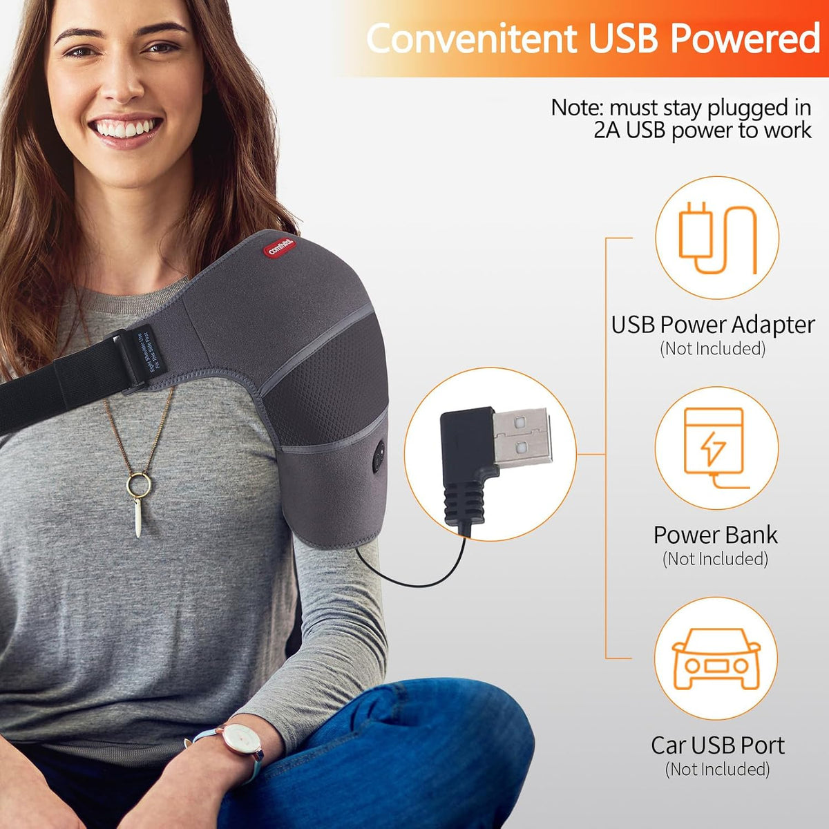 Shoulder Heating Pad Massager for Rotator Cuff Frozen Shoulder