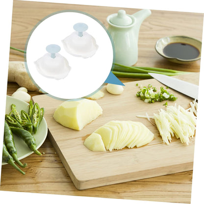 PRETYZOOM 2pcs Plastic Finger Protectors for Vegetable Shredding Kitchen Grater Hand Guards for Safe Slicing and Chopping Easy to Clean Resistant