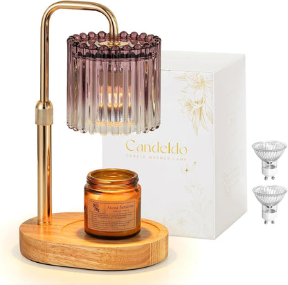 Candeldo Candle Warmer Lamp with Timer: Black Wax Melt Warmer