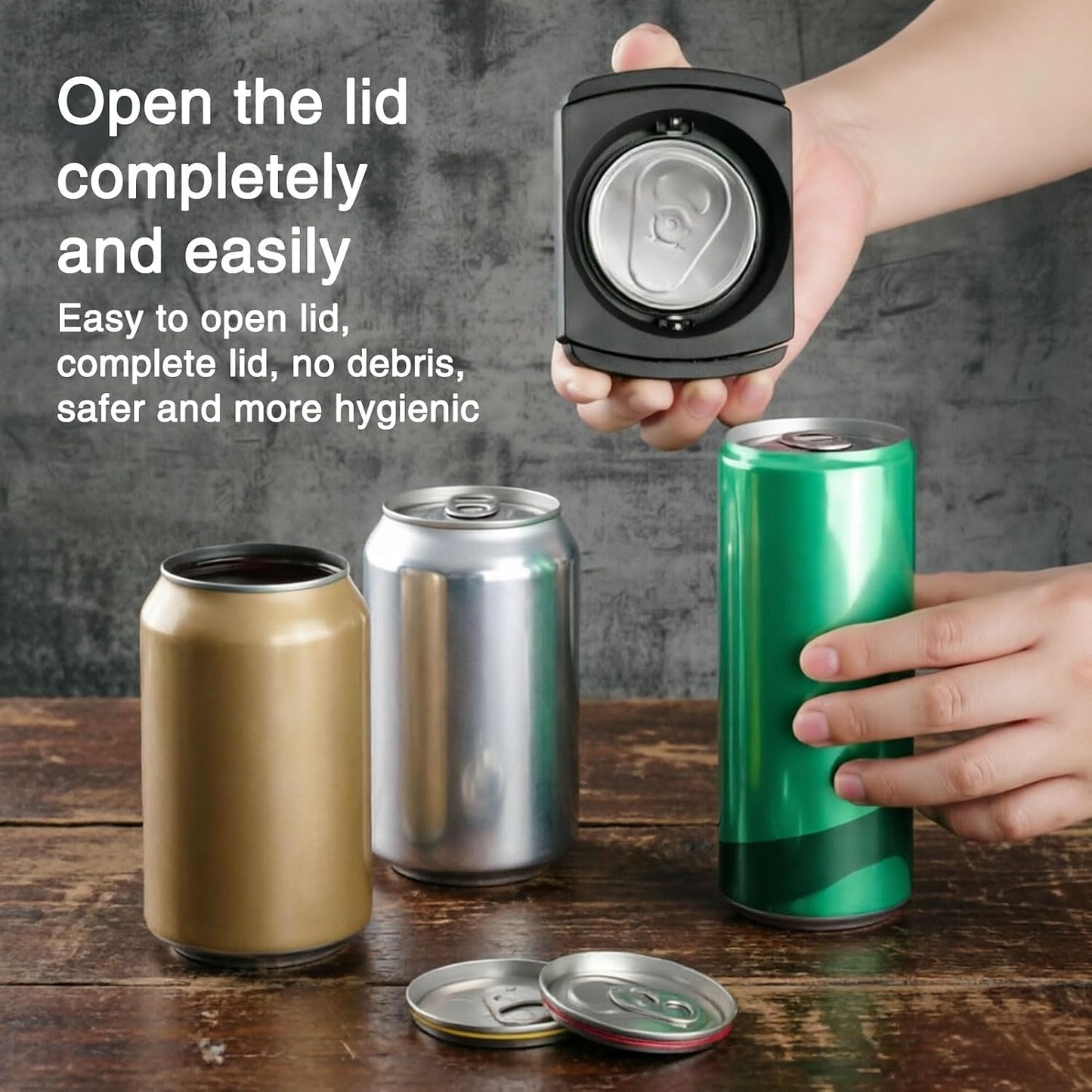 Beer Can Opener, 2 Pcs, Smooth Edge | Aluminum Can Top Remover, Can Cutter Top Remover, For 8-19 Oz Aluminum Soft Edge Cans, Household Bar Tool