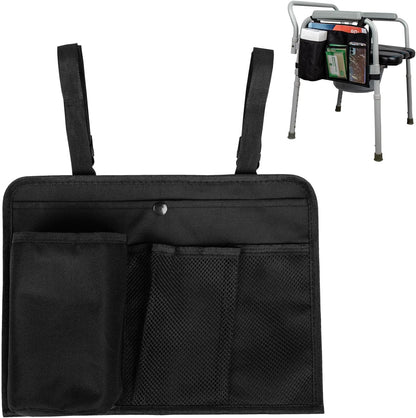 Bedside Commode Chair Hanging Bag Organizer Pouch - Hanging Storage Bag for Toilet Paper, Wipes Tissues,Mobile Phones Fits Mobility Toilet Chairs,Chairs Caddy Portable Toilet Chair Accessories