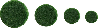 9423 Self-Adhesive Felt Surface Protection Pads, Assorted Sizes, 46-Count, Green