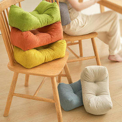 Back Pillow for Chair, Lumbar Support Pillow for Office Chair Lower Back Pain Relief Soft Cushion Car Bed Couch Sitting High Elasticity (Yellow, 35cm*16cm*20cm)