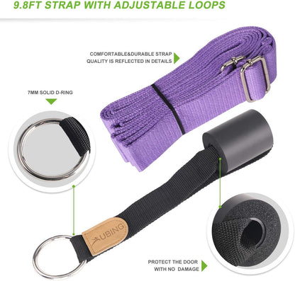 UBING Leg Stretcher, Door Flexibility Trainer, Over the Door Strech Strap for Flexibility, Splits Trainer for Dance Ballet Cheer Gymnastics Taekwondo Stretching