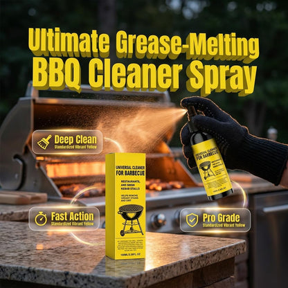 Grill Cleansing Spray, BBQ Cleaner Multi Purpose Kitchen Degreaser, Oven Stove Air Fryer Cleaning Fluid for Stubborn Burnt Grease Stains Indoor Outdoor Home Cooking Surfaces