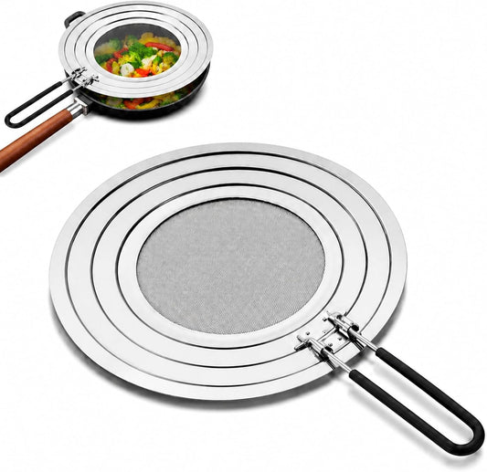 Splatter Screen for Frying Pan, Grease Splatter Guard for 9/10/11 Inch Pans