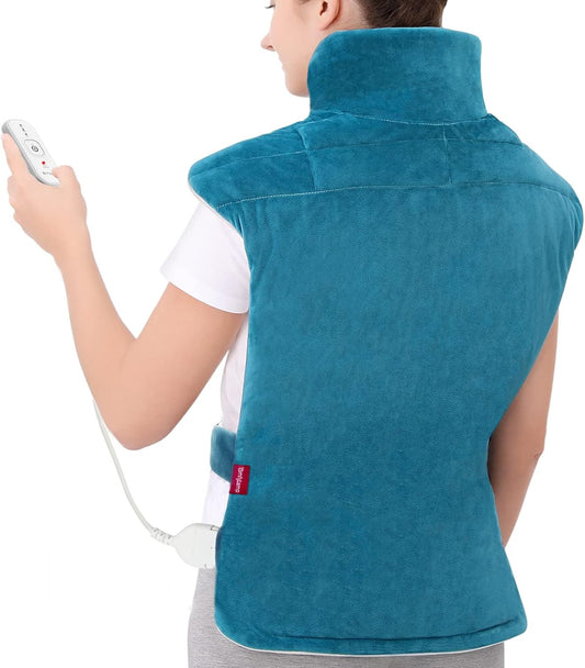 Comfytemp Weighted Heating Pad for Back Neck Shoulder, 22"x33" FSA Eligible