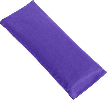 4-Pack Unscented Sateen Eye Pillows, Low-Luster, 9’’ x 4’’ Flaxseed Weighted Eye Mask for Sleeping, Hot or Cold Therapy for Relaxation, Migraine, and Headache, Assorted