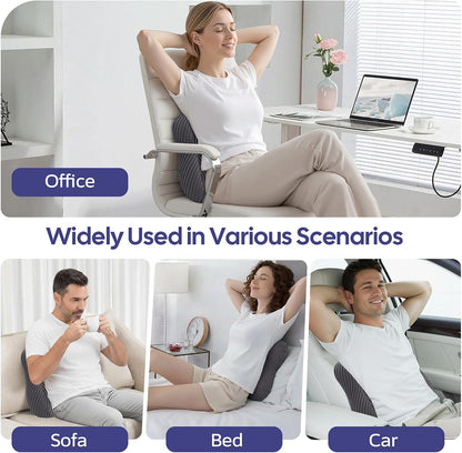 Lumbar Support Pillow for Couch, Back Support Pillow for Chair