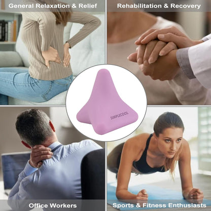 Manual Trigger Point Massage Tool Small Massager Ball 3″×2.6″ Blue | For Deep Tissue Myofascial Release Physical Therapy Plantar Fasciitis Pain Relief Muscle Knot Psoas Hip Flexor Iliacus