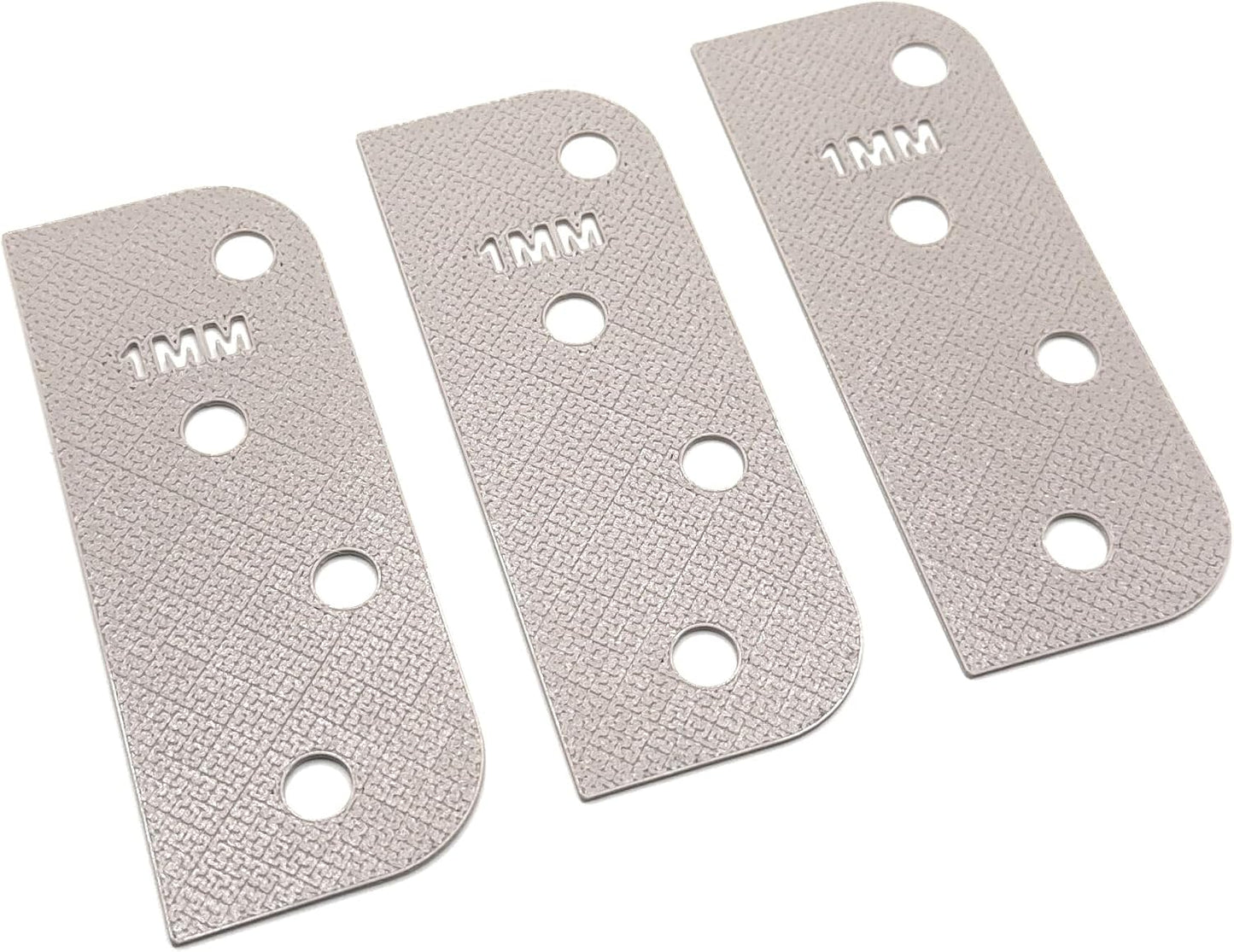Door Hinge Shims (Set of 3) Hinge Spacer for Interior and Exterior Door Alignment - for 3.5", 4" and 4.5" Standard Hinges (3mm Thick, White, 3.5-inch)