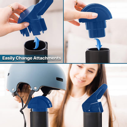 Forced Heat Boot Dryer - Heavy Duty Shoe Dryer with Heat Switch & Timer - Quickly Dry Garments - Collapsible Drying Tubes | 3-hour timer, shutoff option for delicate materials, four adjustable tubes, helmet and hat attachments